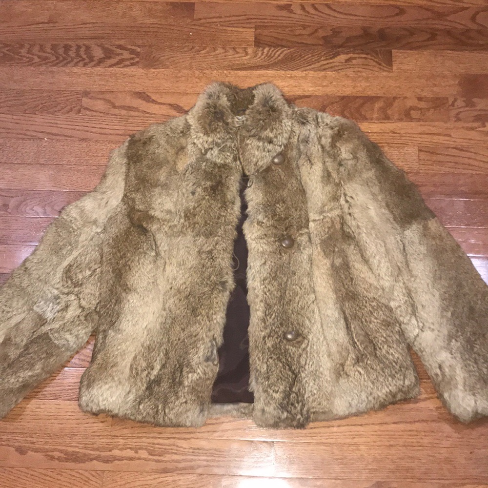 Authentic Rabbit Fur Coat - Picture 3 of 8